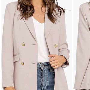 PINK BLUSH BLAZER IN SIZE SMALL.